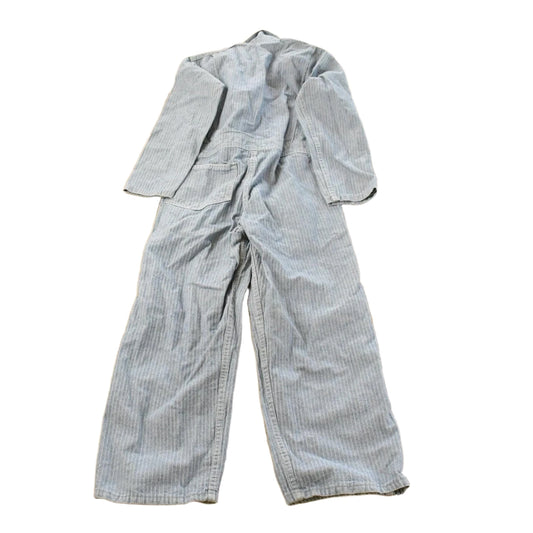 Vintage 1970s Key Imperial Denim Herringbone Mechanics Coveralls Women's 27 x 23
