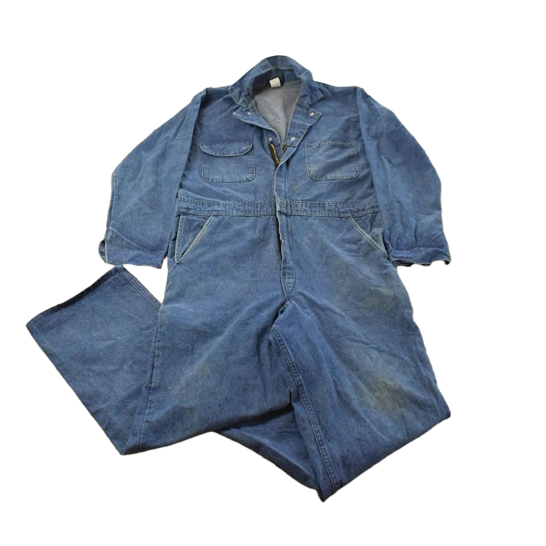 Vintage 1980s Big Ben Denim Coveralls Men's 38 x 28