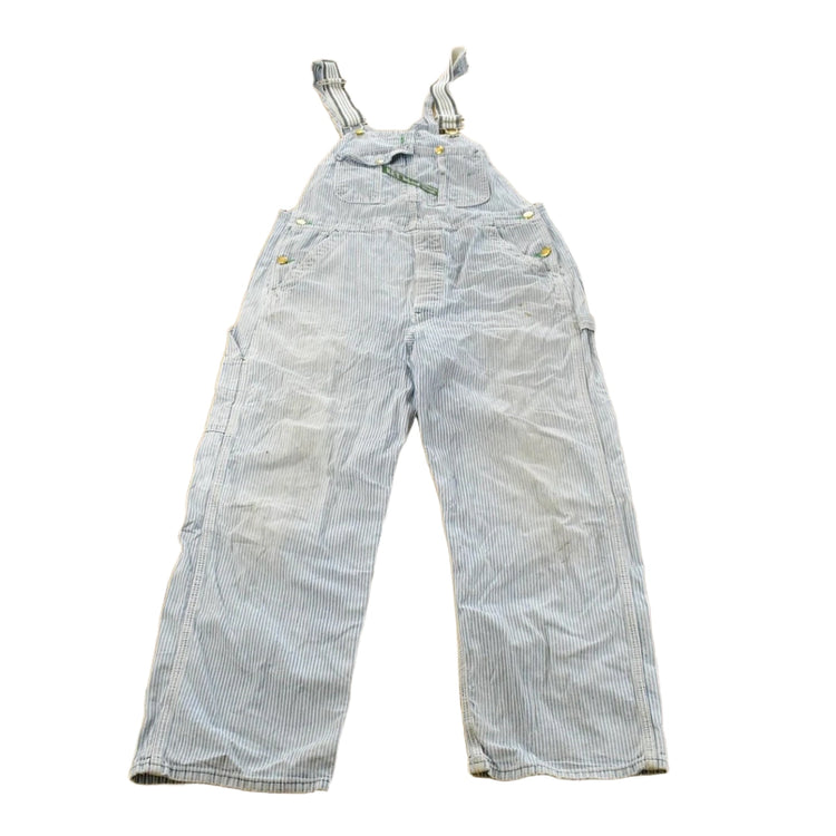 Vintage 1990s Key Imperial Striped Denim Overalls Men's 36 x 27