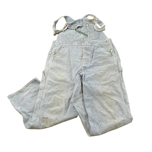 Vintage 1990s Key Imperial Striped Denim Overalls Men's 36 x 27