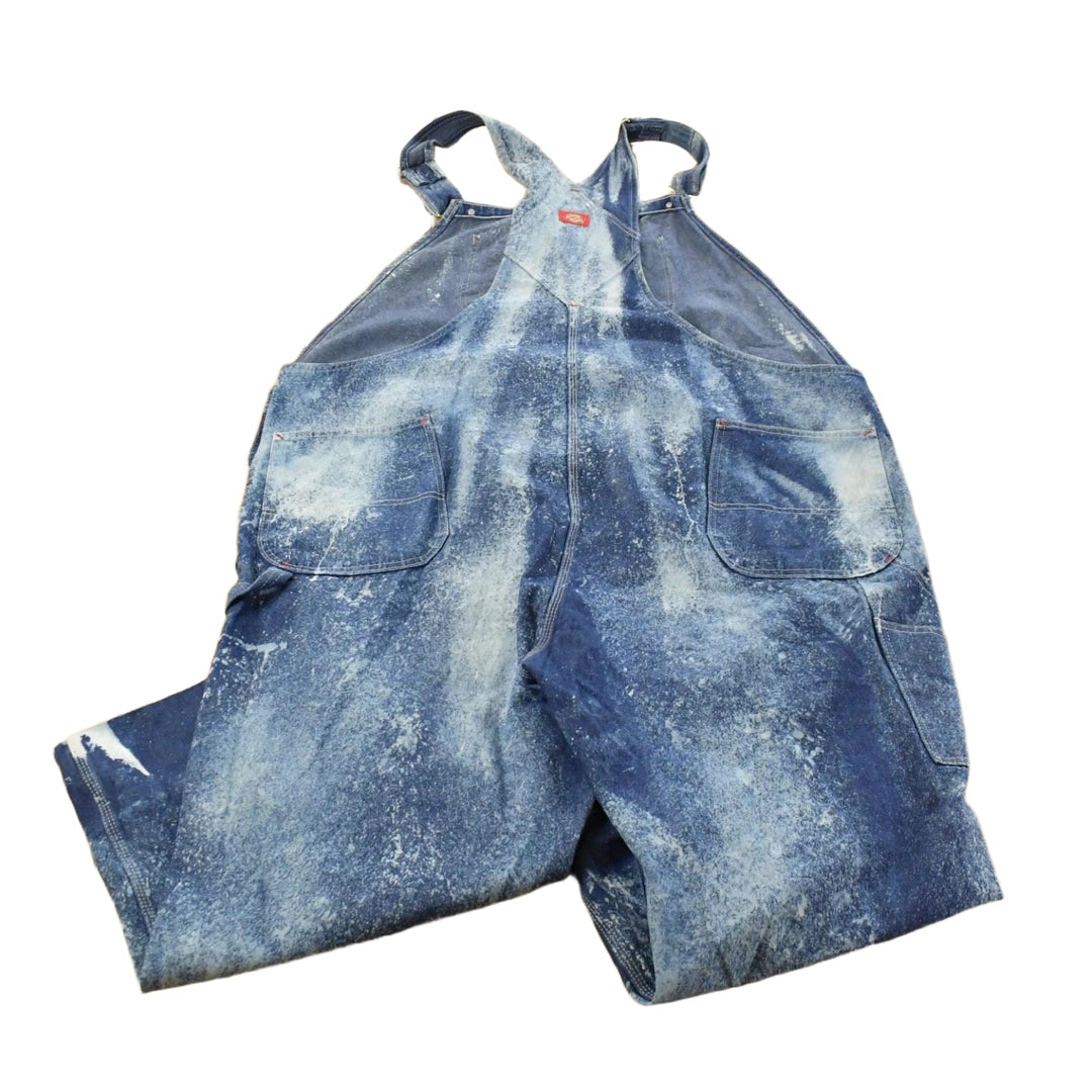Vintage 2000s Dickies Acid Wash Denim Overalls Men's 52 x 25
