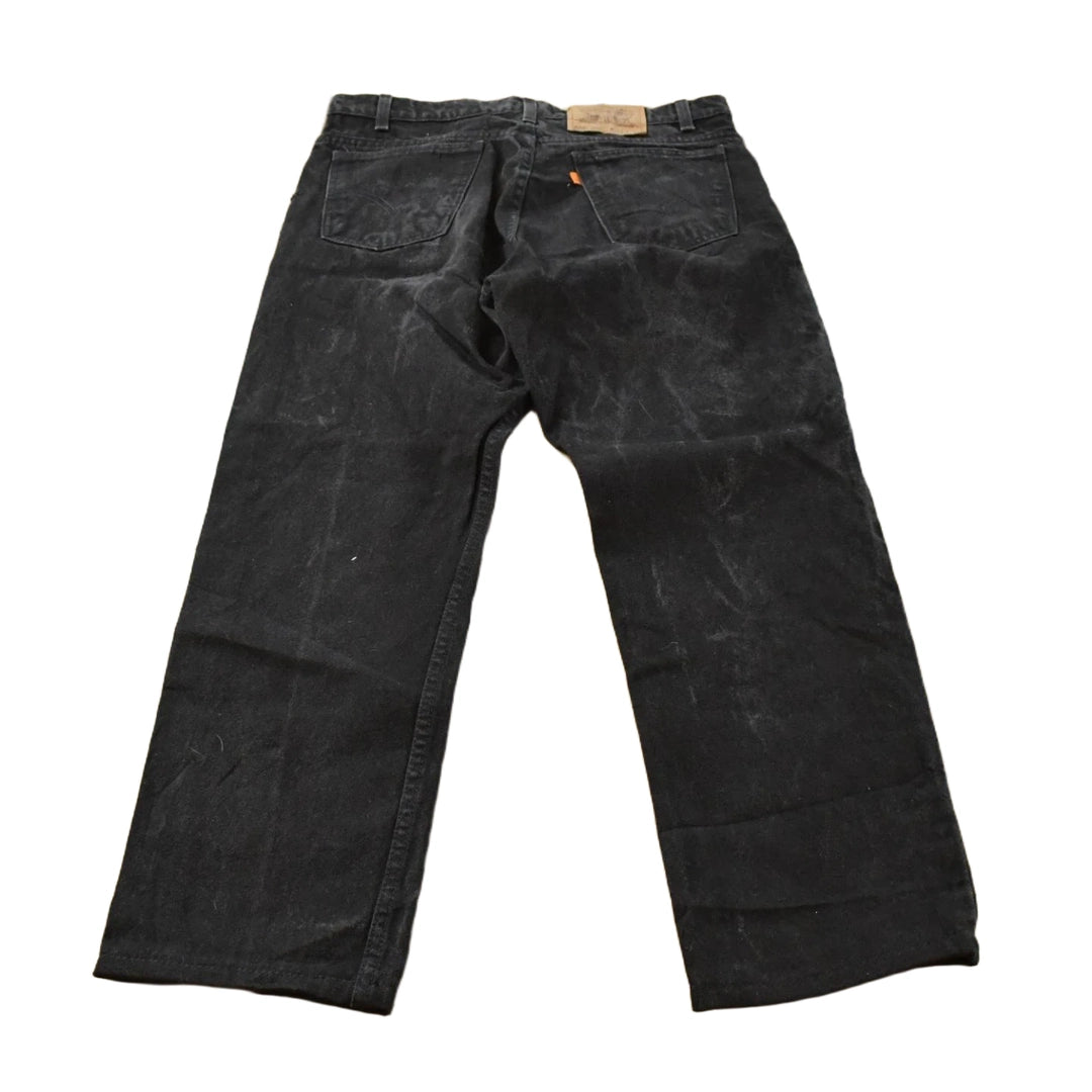 Vintage 1990s Levi's Orange Tab 505 Regular Straight Fit Denim Jeans Men's 33 x 27