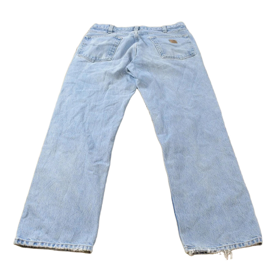 Vintage 2000s Carhartt Relaxed Fit Distressed Workwear Denim Jeans Men's 34 x 31.5