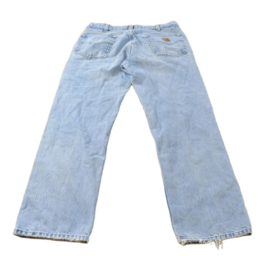 Vintage 2000s Carhartt Relaxed Fit Distressed Workwear Denim Jeans Men's 34 x 31.5