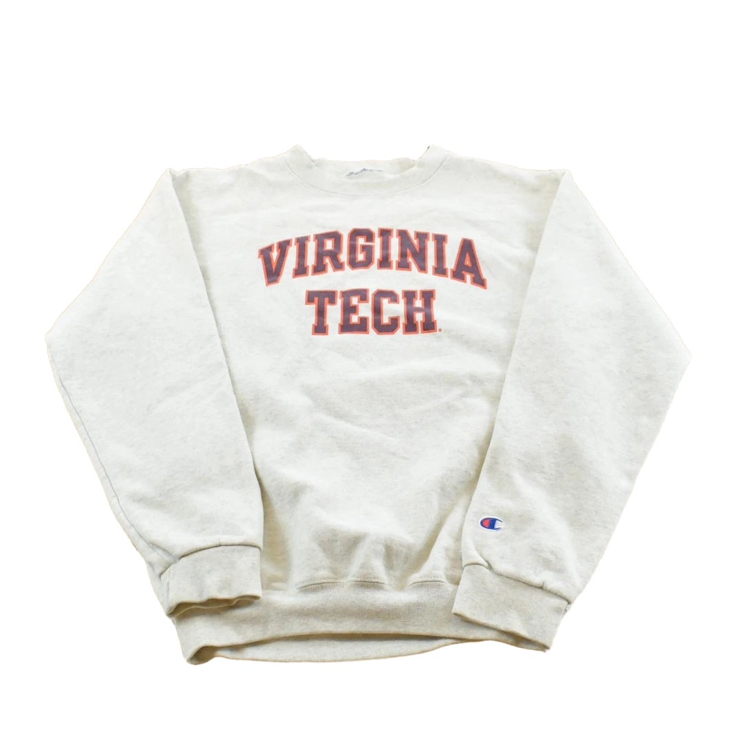 Vintage 1990s Virginia Tech Champion Crewneck Sweatshirt Men's S