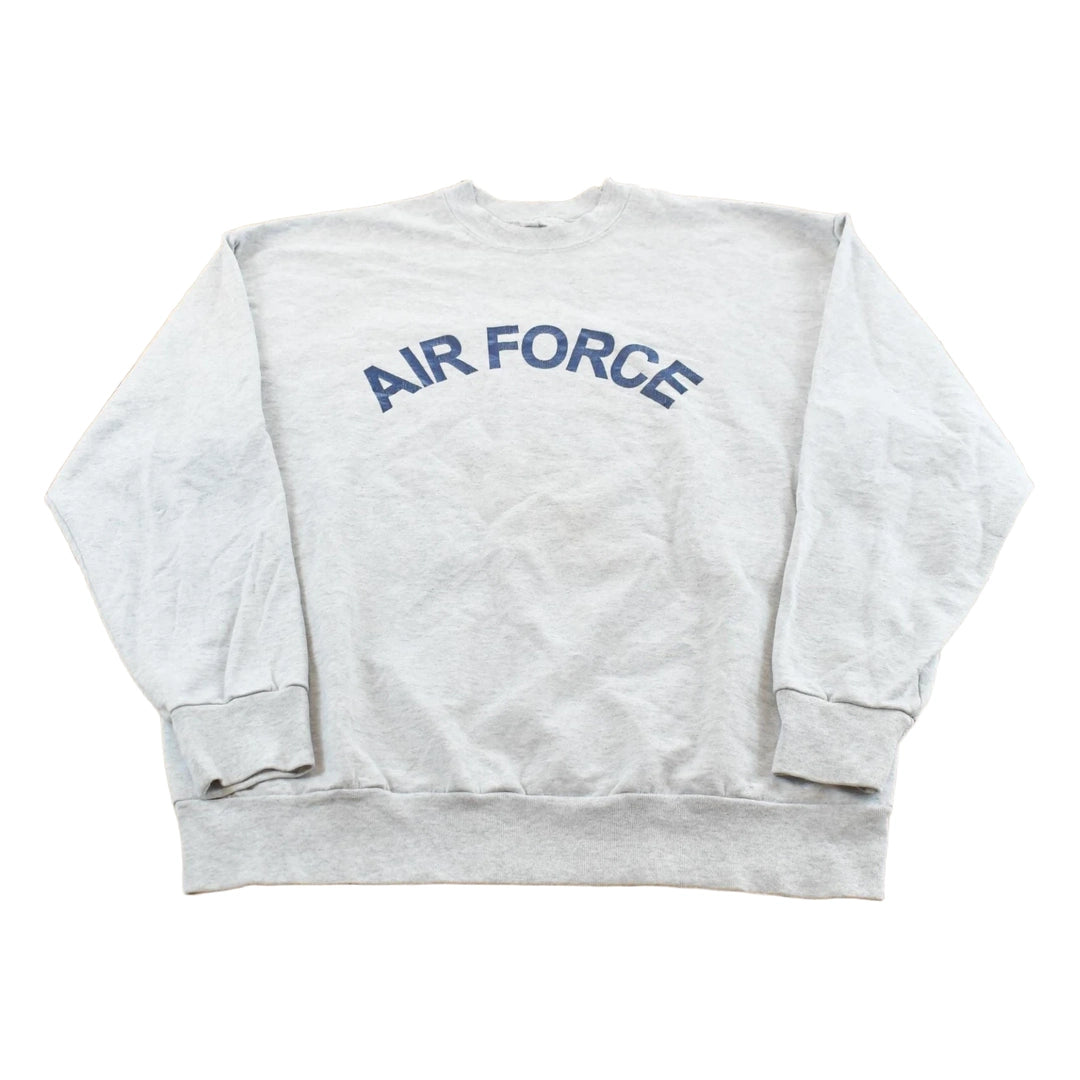 Vintage 1990s Airforce Military Crewneck Sweatshirt Men's L
