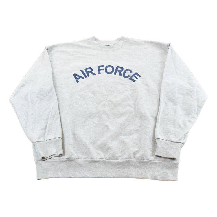 Vintage 1990s Airforce Military Crewneck Sweatshirt Men's L