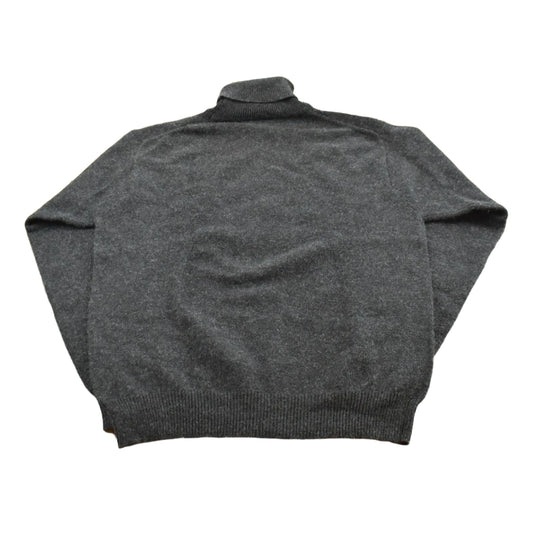Vintage 1990s J Crew Wool Knit Turtleneck Sweater Men's M