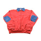 True Vintage 1970s Quarter Zip Denim Accents Collared Sweatshirt Men's XL