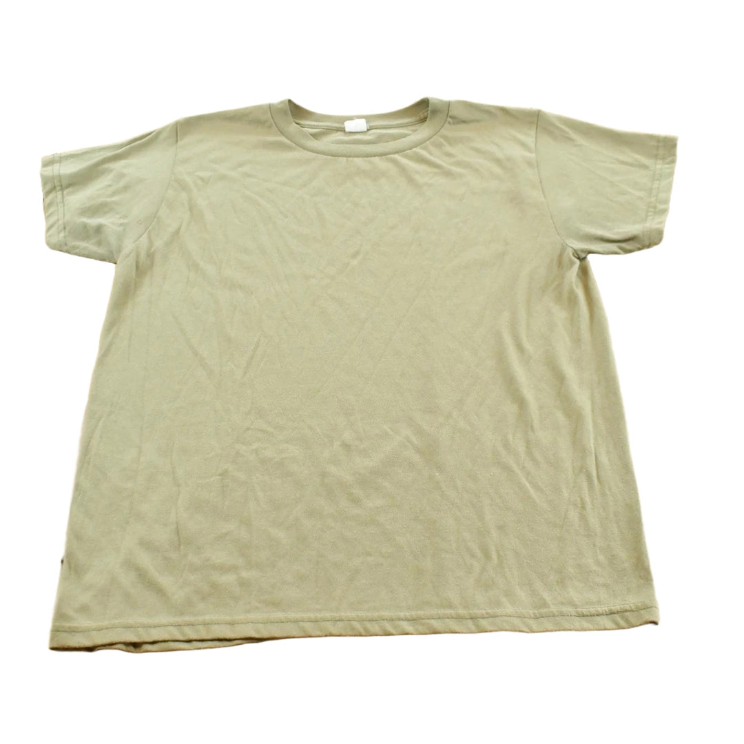 Vintage 1990s Blank Olive Green T-Shirt Men's L