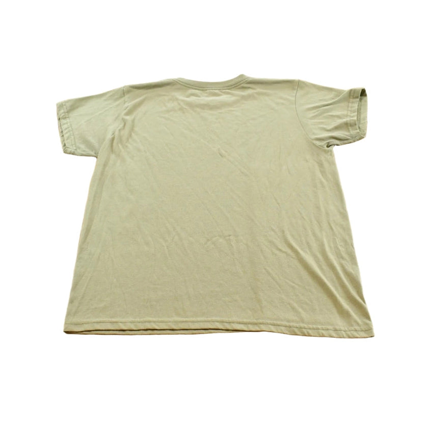 Vintage 1990s Blank Olive Green T-Shirt Men's L