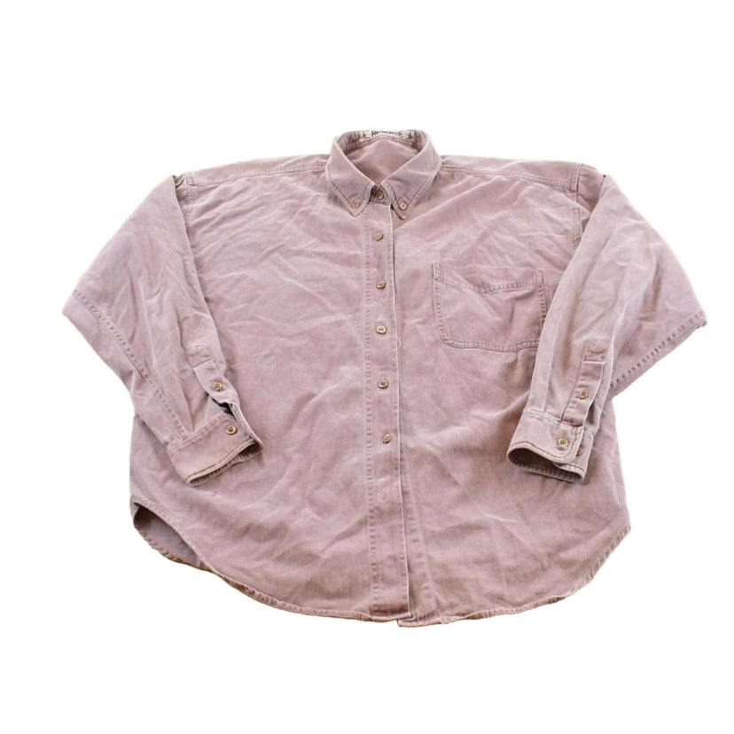 Vintage 1990s Reverse Button Up Shirt Women's 2XL
