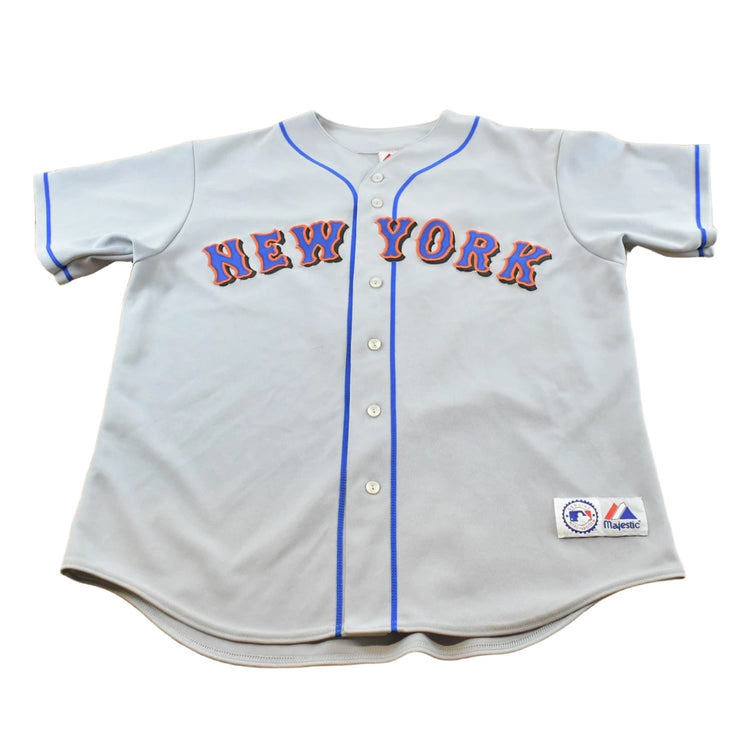 2000s Vintage Majestic New York Mets MLB David Wright #5 Jersey Men's XL