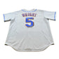2000s Vintage Majestic New York Mets MLB David Wright #5 Jersey Men's XL