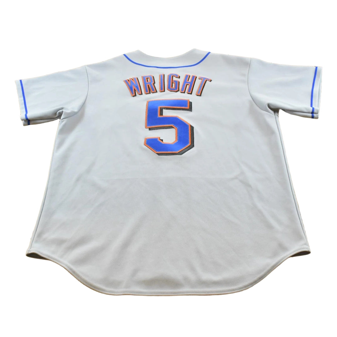 2000s Vintage Majestic New York Mets MLB David Wright #5 Jersey Men's XL