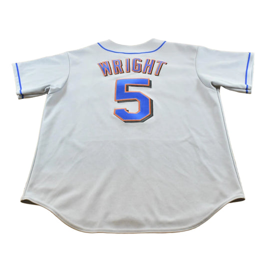 2000s Vintage Majestic New York Mets MLB David Wright #5 Jersey Men's XL