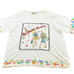 Vintage 1980s Take Away Hot Summer Romance Sequins Shoulder Pads T-Shirt Women's 2XL