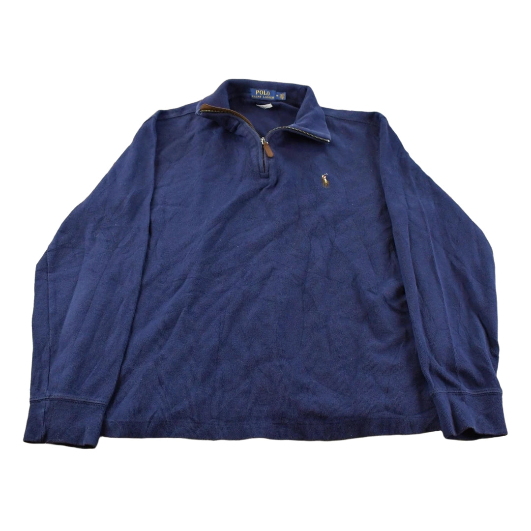 Vintage 2000s Polo Ralph Lauren Quarter Zip Sweatshirt Men's Medium