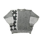Vintage 1990s Gabrielle Abstract Pattern Knit Crewneck Sweater Mens M