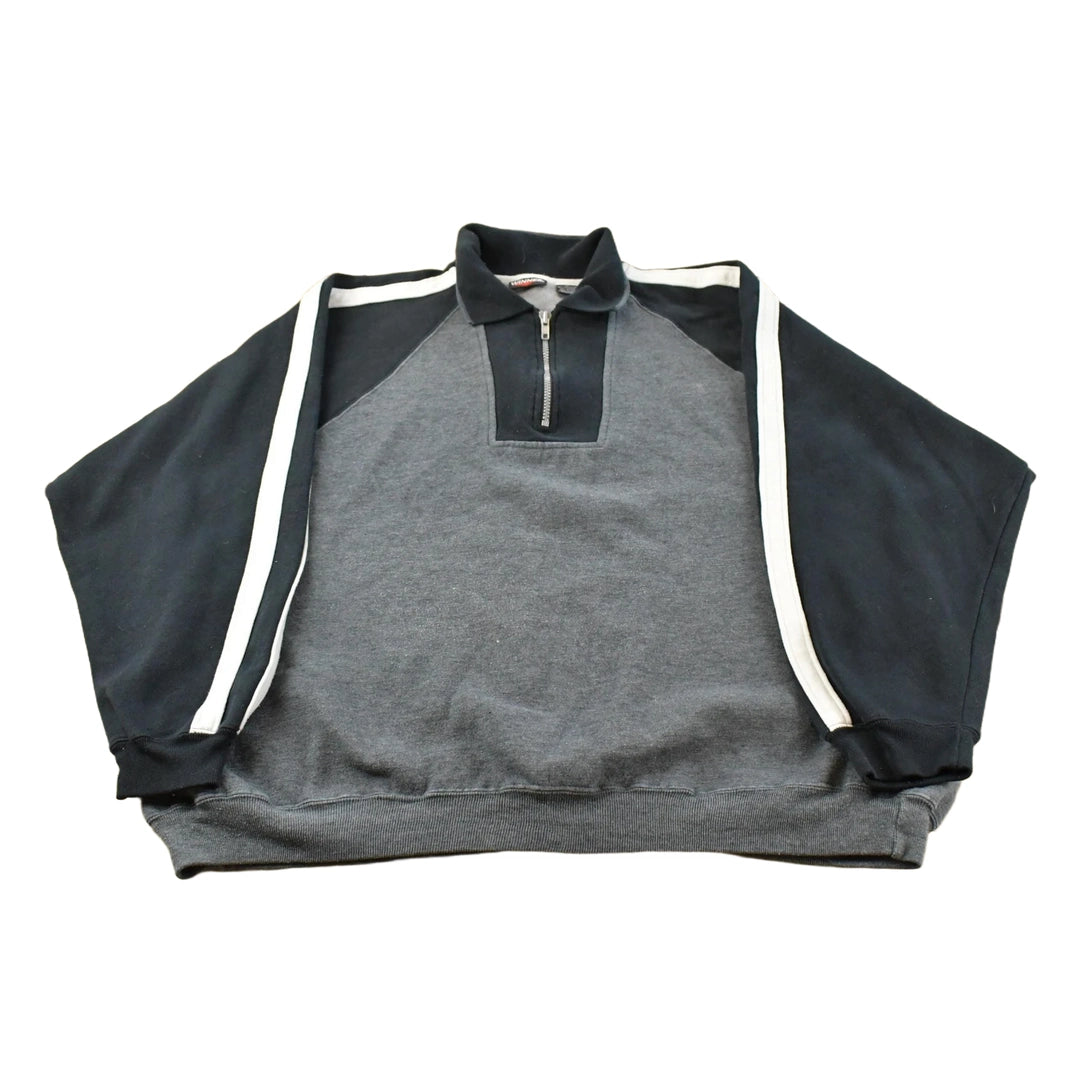 Vintage 1990s Winner Quarter Zip Sweatshirt Men's XL