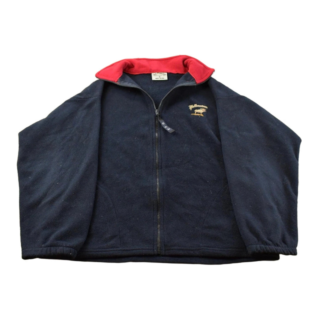 Vintage 1990s Yellowstone Full Zip Fleece Sweater Men's M