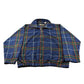 Vintage 1990s Munsingwear Golf Plaid Fleece Quarter Zip Sweater Men's XL