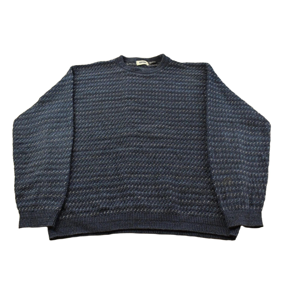 Vintage 1990s Haggar Knit Abstract Pattern Crewneck Sweater Mens XL