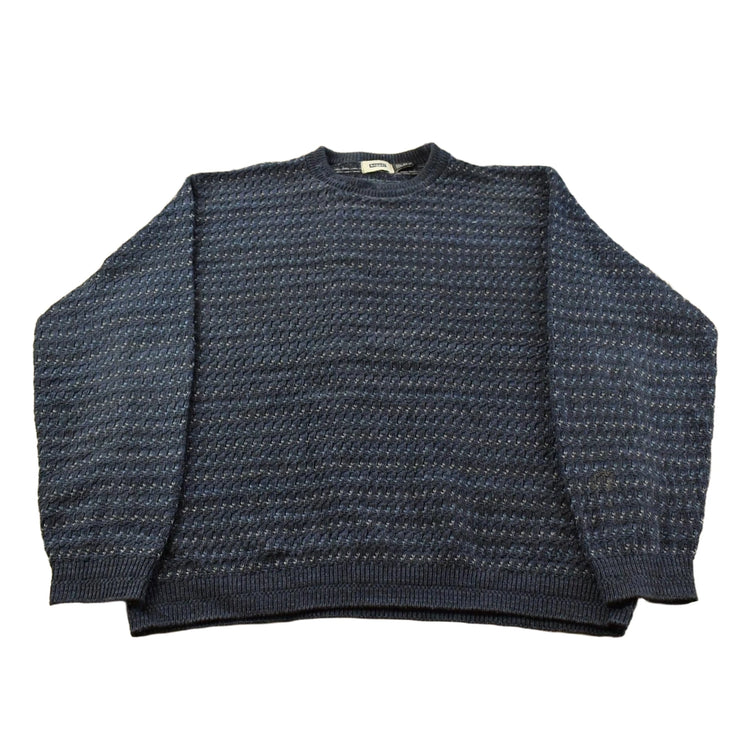 Vintage 1990s Haggar Knit Abstract Pattern Crewneck Sweater Mens XL