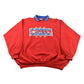 Vintage 1990s Cotton Grove Hearts Cute Collared Sweatshirt Women's 3XL