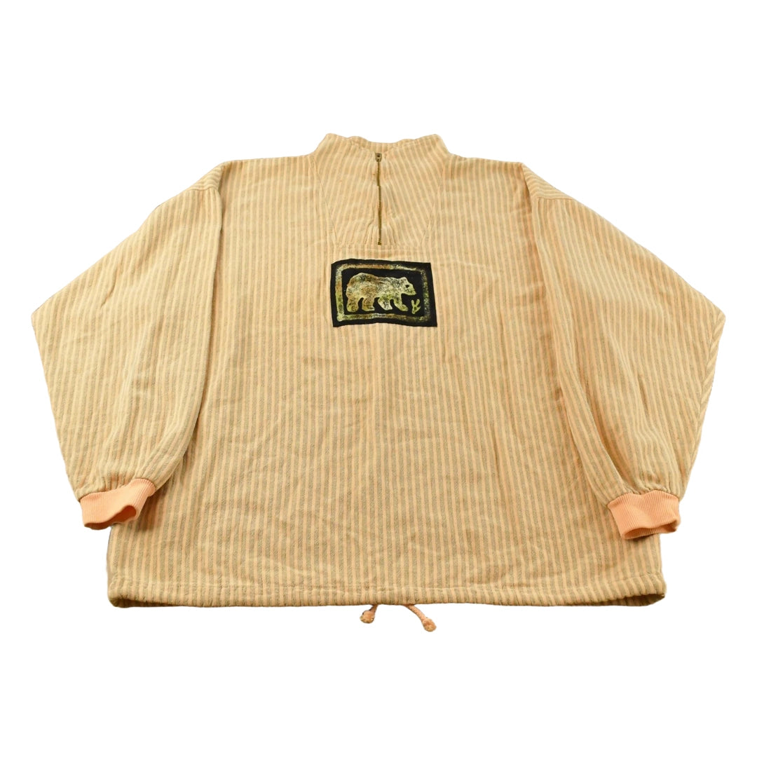 Vintage 1990s By Taylor Bear Quarter Zip Sweater Men's M-L