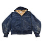 Vintage 1980s Carhartt Rugged Outdoor Wear Fleece Lined Velour Full Zip Hoodie Men's M