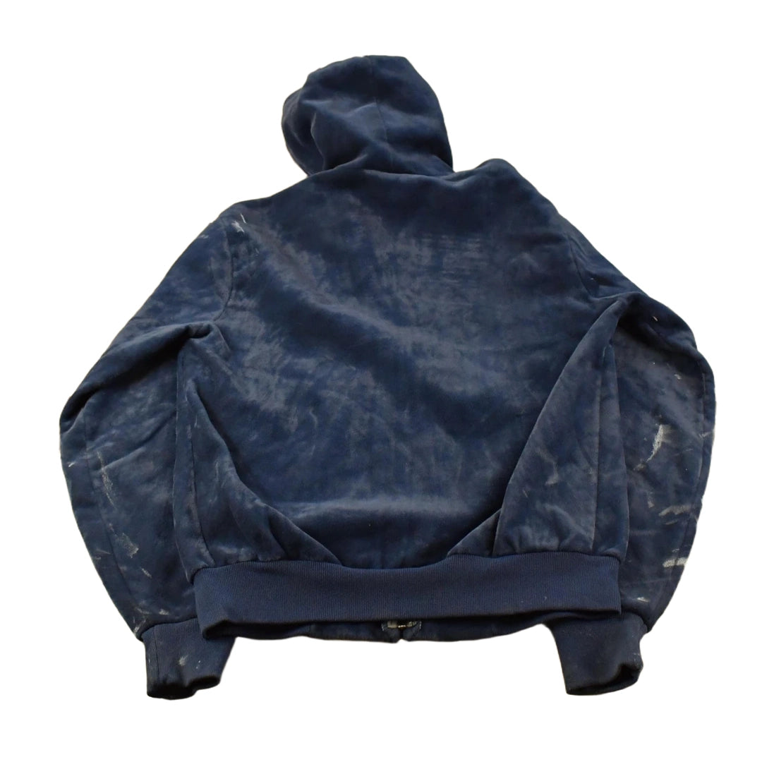 Vintage 1980s Carhartt Rugged Outdoor Wear Fleece Lined Velour Full Zip Hoodie Men's M