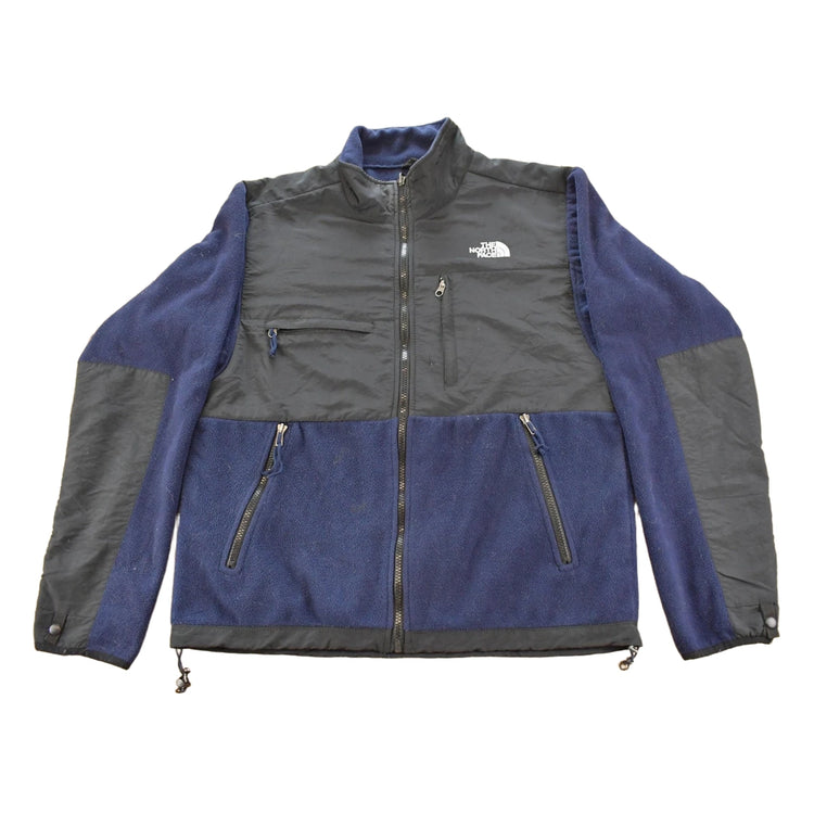 Vintage 2000s The North Face Denali Navy Blue Fleece Sweater Jacket Men's M