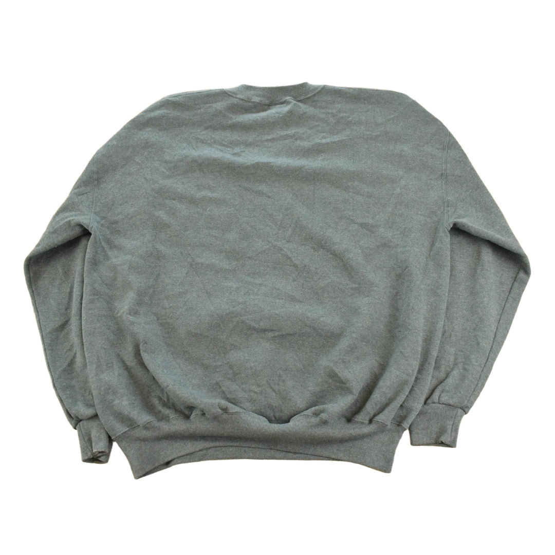 Vintage 1990s Russell Athletics Blank Gray Crewneck Sweatshirt Men's XL
