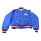 Vintage 1980s New England Patriots NFL Satin Snap Button Bomber Jacket Men's Medium