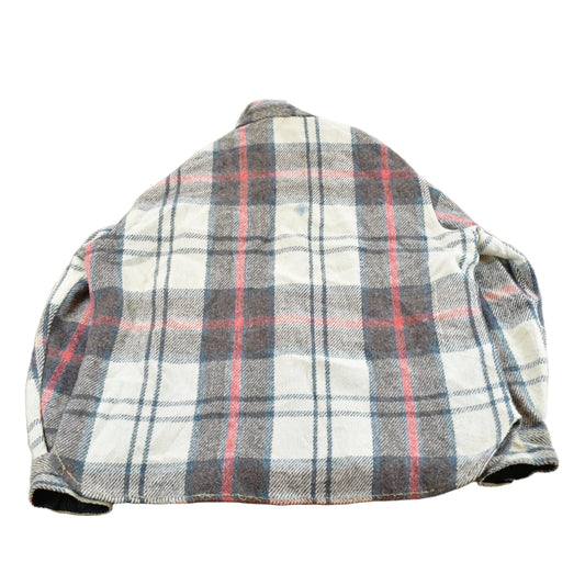 Vintage 1980s CPO Holiday Flannel Shirt Jacket Men's Large