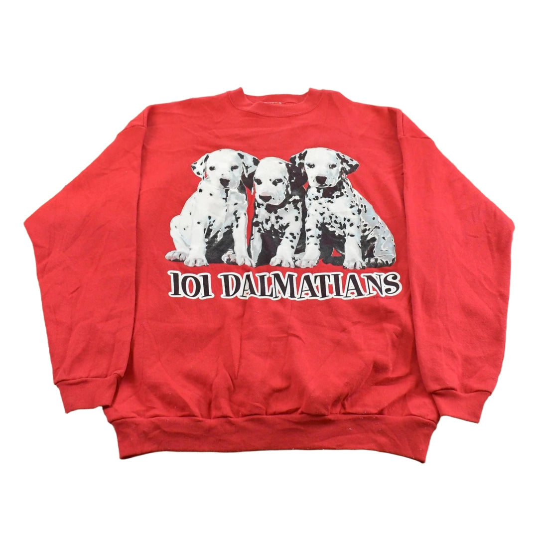 Vintage 1990s Disney's 101 Dalmatians Crewneck Sweatshirt Men's Large