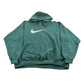 Vintage 1990s Nike Swim Big Swoosh Hoodie Sweatshirt Men's 2XL