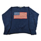Vintage 1990s Polo Country Ralph Lauren USA Flag Knit Sweater Men's Large