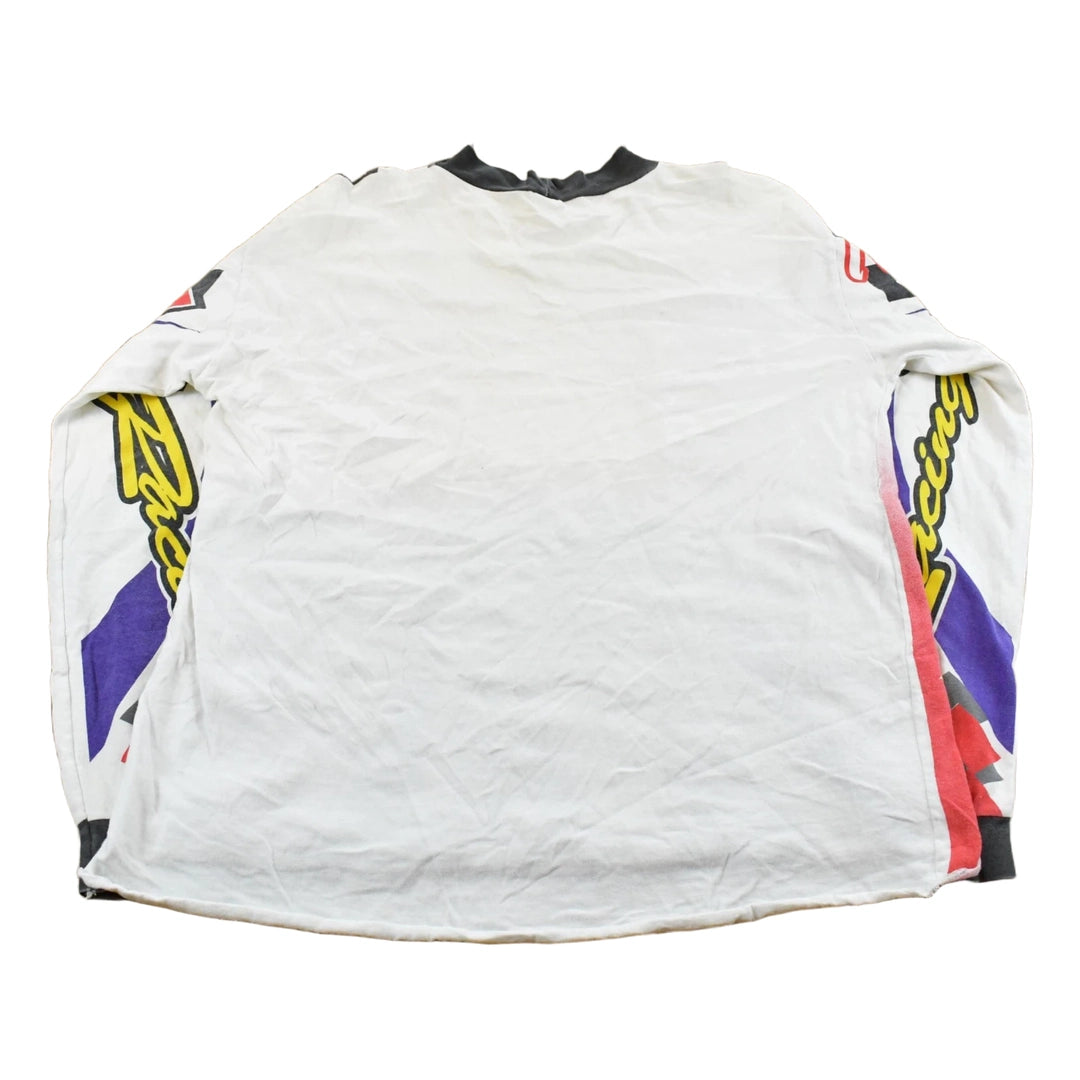 Vintage 1990s Polaris Racing Long Sleeve Mock Neck T-Shirt Men's Large