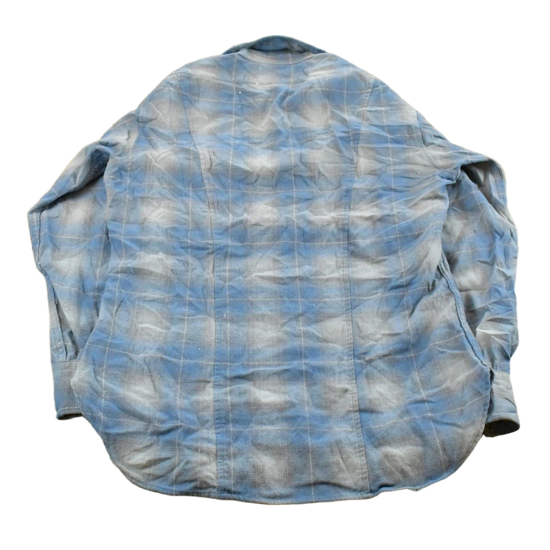 Vintage 1970s Pendleton Wool Western Flannel Snap Button Up Shirt Men's M