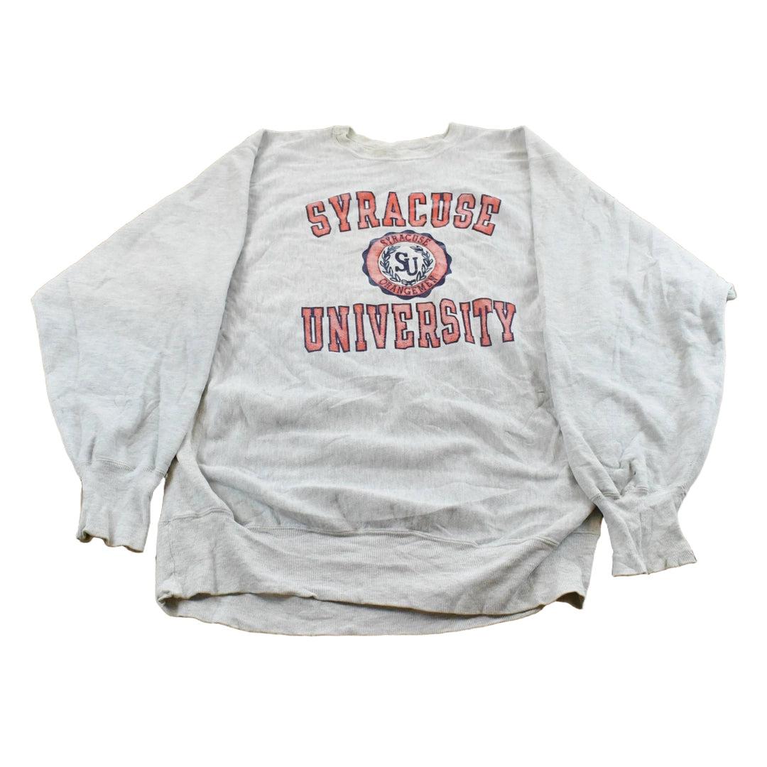 Vintage 1990s Syracuse University Champion Reverse Weave Crewneck Sweatshirt Men's 2XL