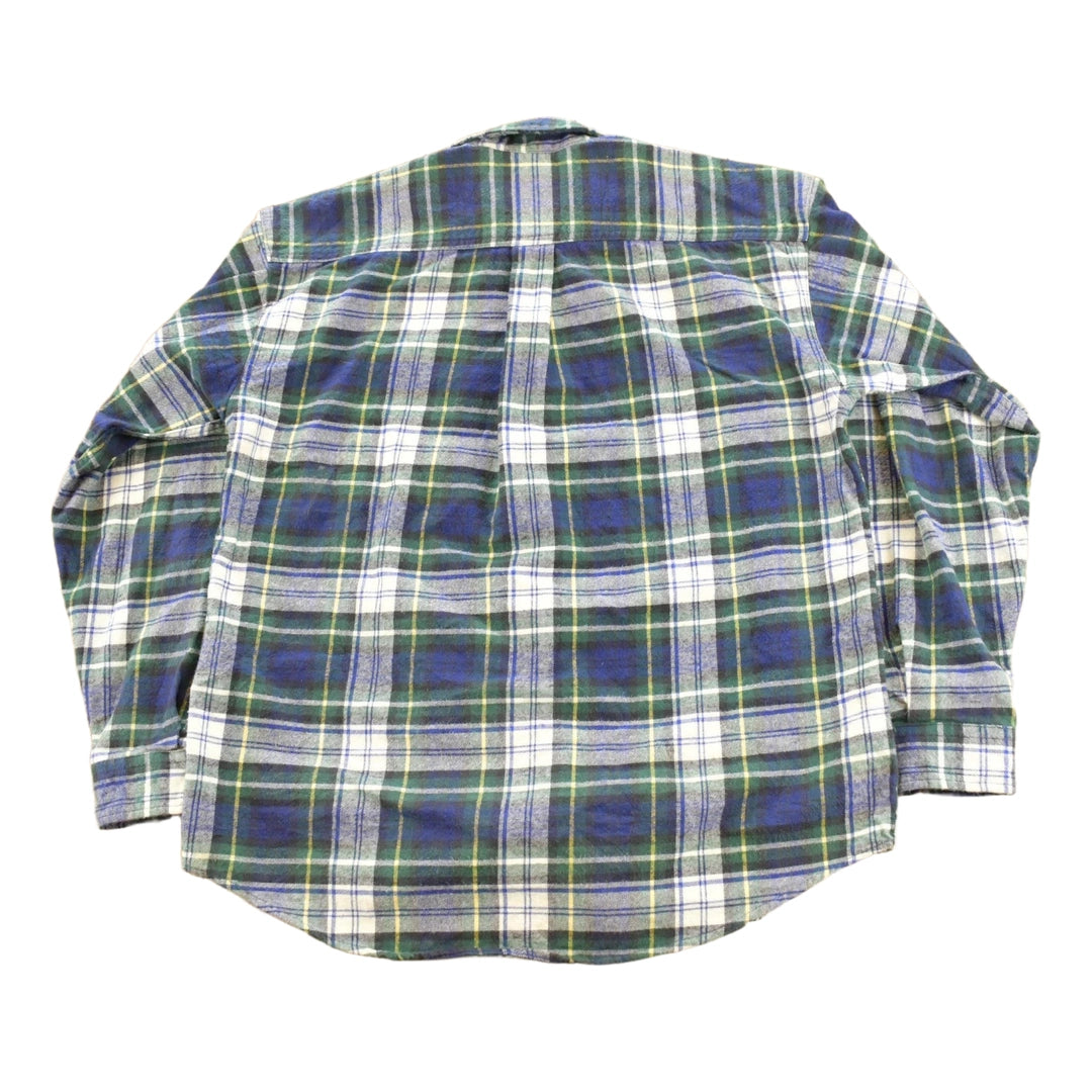Vintage 1990s Hazel Creek Plaid Flannel Button Up Shirt Women's L