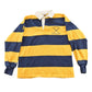 Vintage 1990s Cheltenham Field Hockey Striped Embroidered Rugby Polo Shirt Men's S