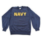 1990s Vintage Navy Spell Out Naval Crewneck Sweatshirt Men's S