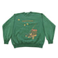 Vintage 1990s Autumn Apples Travel Souvenir Graphic Crewneck Sweatshirt Men's L