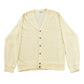Vintage 1980s Hochschild Kohn Cream White Knitted Cardigan Sweater Men's M