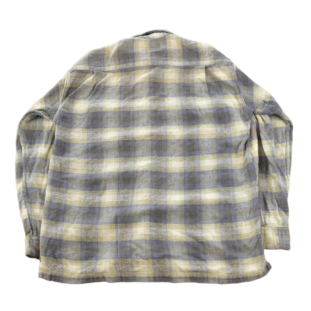 Vintage 1990s Above Sea Level Plaid Flannel Button Up Shirt Men's M