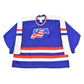 Vintage 1980s Team USA CCM Maska Embroidered Olympic Hockey Jersey Men's XL