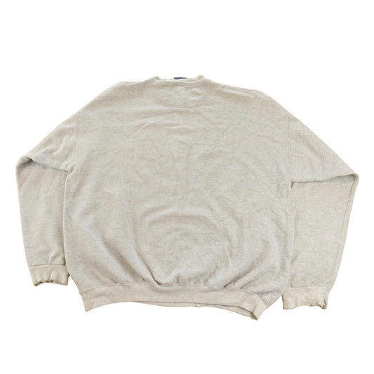 Vintage 1990s North Dakota University Sioux Football Embroidered Collegiate Crewneck Sweatshirt Men's L